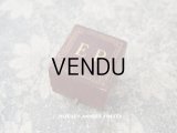 19世紀末 アンティーク 本革製 リングボックス イニシャル入り EP　ジュエリーボックス 金彩入り ボルドー