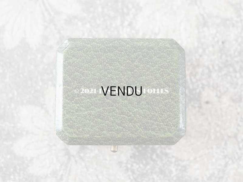 画像3: アンティーク  ピアス用 金彩入り ジュエリーボックス グリーン