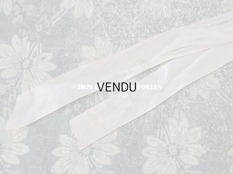 画像10: 1920年代 アンティーク ボネ ベビーピンクのシルクリボン & ロココトリム