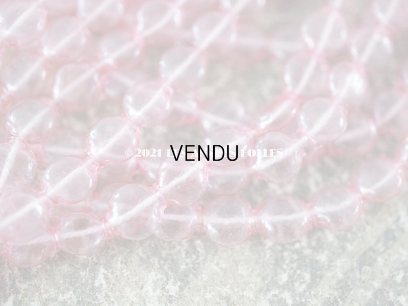 画像3: 1920年代 アンティーク 吹きガラス製 ビーズ 半透明の淡いピンク スフレビーズ 6mm 約540ピース