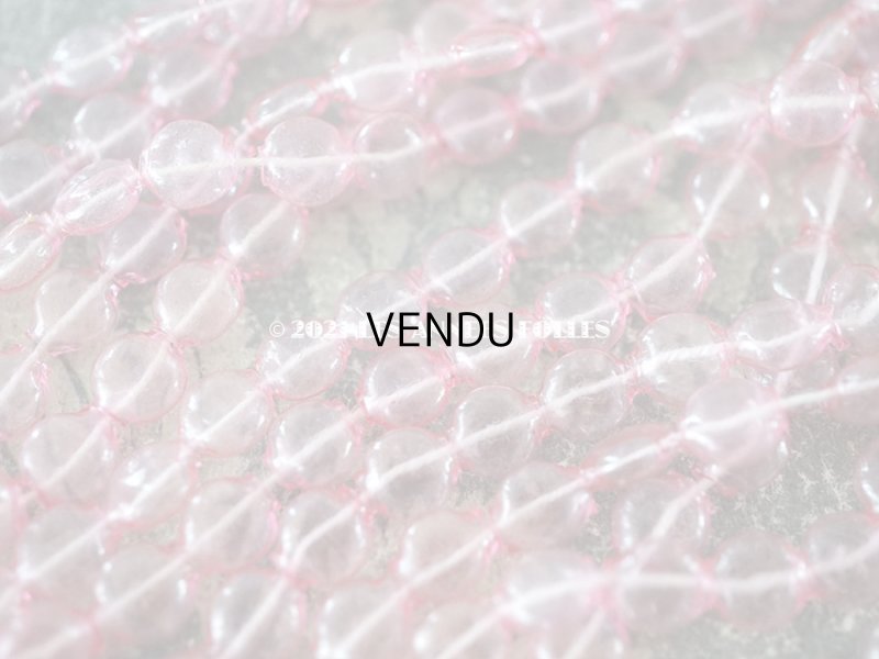 画像5: 1920年代 アンティーク 吹きガラス製 ビーズ 半透明の淡いピンク スフレビーズ 6mm 約540ピース