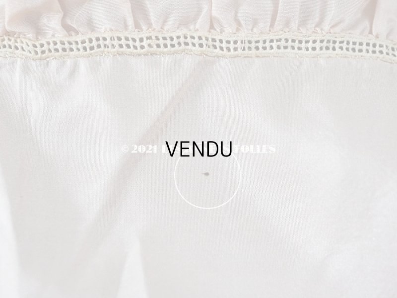 画像9: アンティーク シルク製 ベビー用 ベッドカバー ベビーピンク 62×71cm