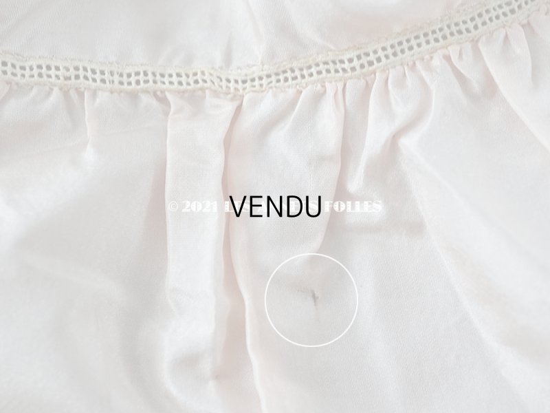 画像8: アンティーク シルク製 ベビー用 ベッドカバー ベビーピンク 62×71cm