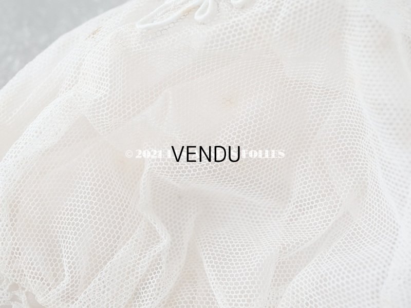 画像11: 1920年代 アンティーク ボネ ベビーピンクのシルクリボン & ロココトリム