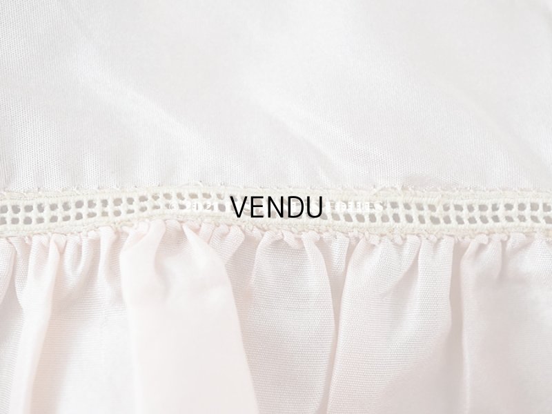 画像4: アンティーク シルク製 ベビー用 ベッドカバー ベビーピンク 62×71cm