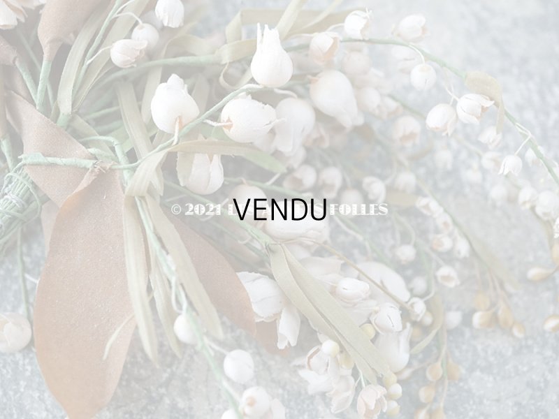 画像11: 1900年代 アンティーク 鈴蘭の布花