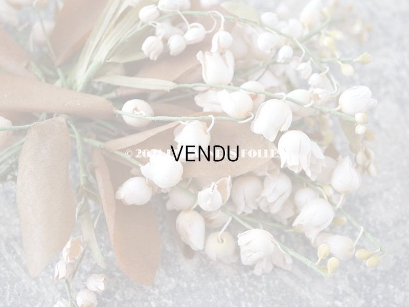 画像4: 1900年代 アンティーク 鈴蘭の布花