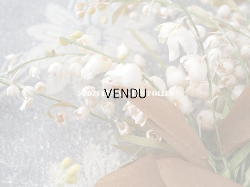 画像7: 1900年代 アンティーク 鈴蘭の布花