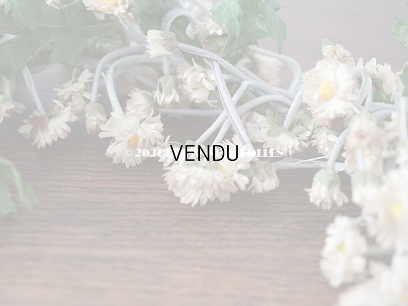 画像11: 1900年代 アンティーク デイジーのティアラ 花冠 布花