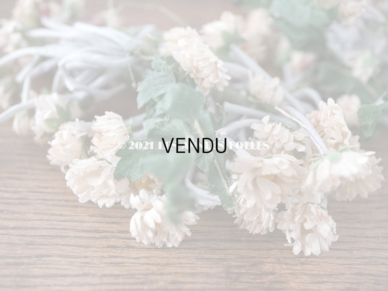 画像9: 1900年代 アンティーク デイジーのティアラ 花冠 布花