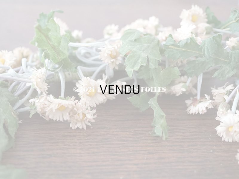 画像10: 1900年代 アンティーク デイジーのティアラ 花冠 布花