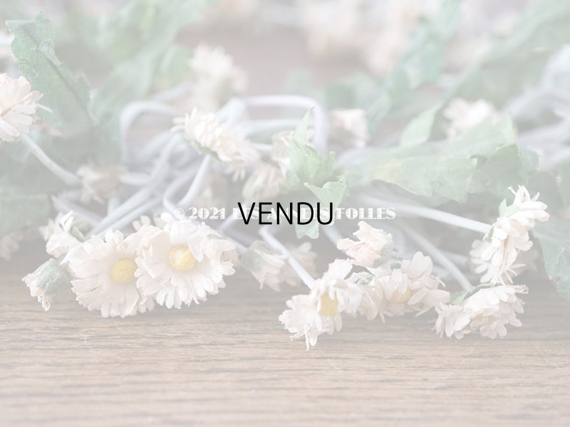 画像5: 1900年代 アンティーク デイジーのティアラ 花冠 布花