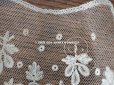 画像5: 19世紀 アンティーク  薔薇模様　手編みのボビンレース アプリカシオン・アングルテール 105cm 幅9.5cm  
