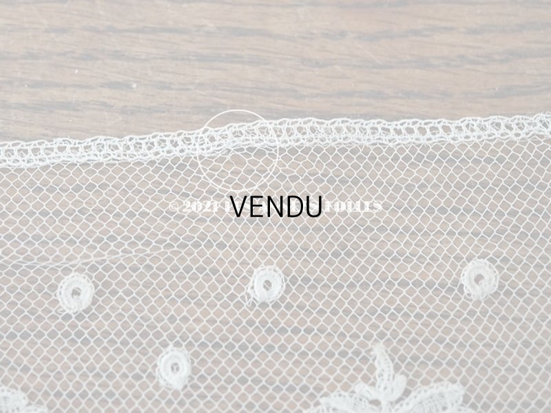 画像6: 19世紀 アンティーク  薔薇模様 手編みのボビンレース アプリカシオン・アングルテール 105cm 幅9.5cm