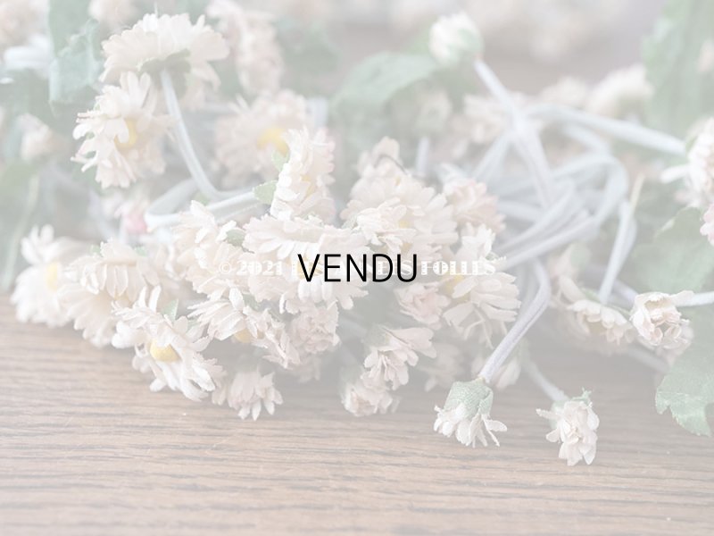 画像6: 1900年代 アンティーク デイジーのティアラ 花冠 布花