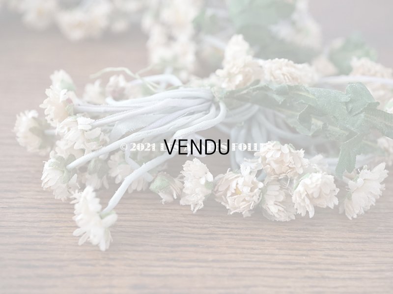 画像12: 1900年代 アンティーク デイジーのティアラ 花冠 布花