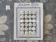画像6: 1920年 アンティーク マザーオブパール製 極小 ボタン 約6mm 24ピース シェルボタン ブルー＆ホワイトのマーブル