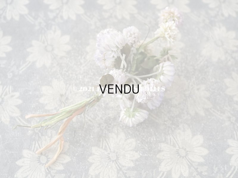 画像3: 1900年代 アンティーク  大きなシロツメクサの布花 