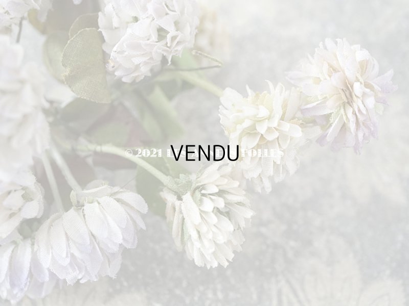 画像5: 1900年代 アンティーク  大きなシロツメクサの布花 