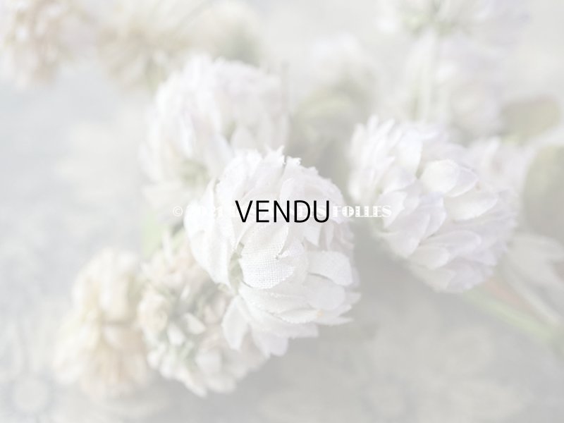 画像7: 1900年代 アンティーク  大きなシロツメクサの布花 