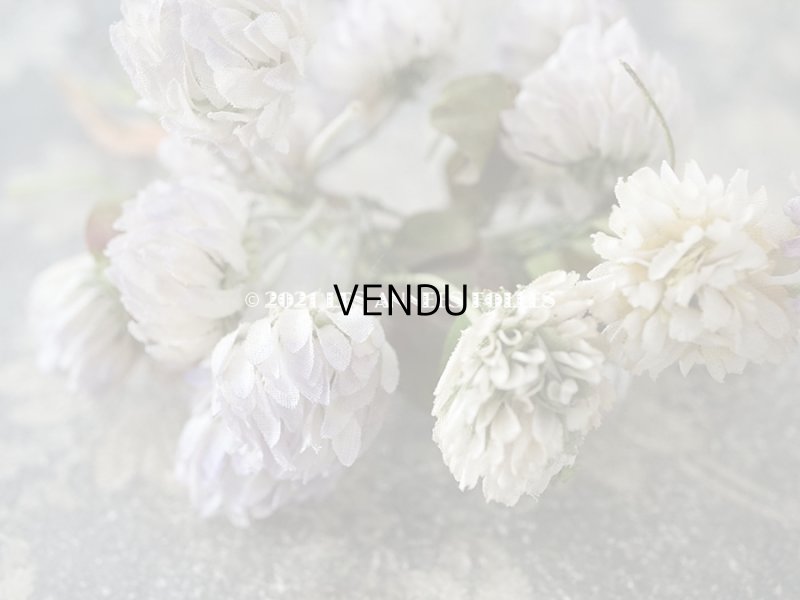 画像6: 1900年代 アンティーク  大きなシロツメクサの布花 