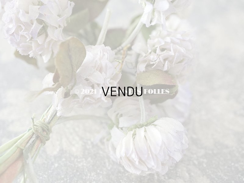 画像8: 1900年代 アンティーク  大きなシロツメクサの布花 