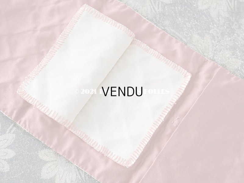 画像8: アンティーク シルク製 リボン刺繍の小さなポシェット 裁縫道具入れ