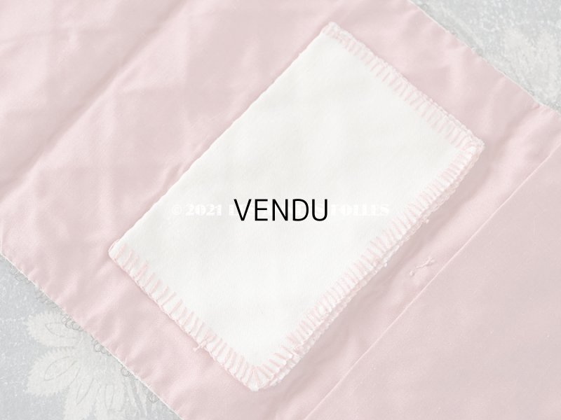 画像7: アンティーク シルク製 リボン刺繍の小さなポシェット 裁縫道具入れ