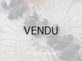 アンティーク フレンチジェット ビーズ カット入り 5×11mm 24ピース 
