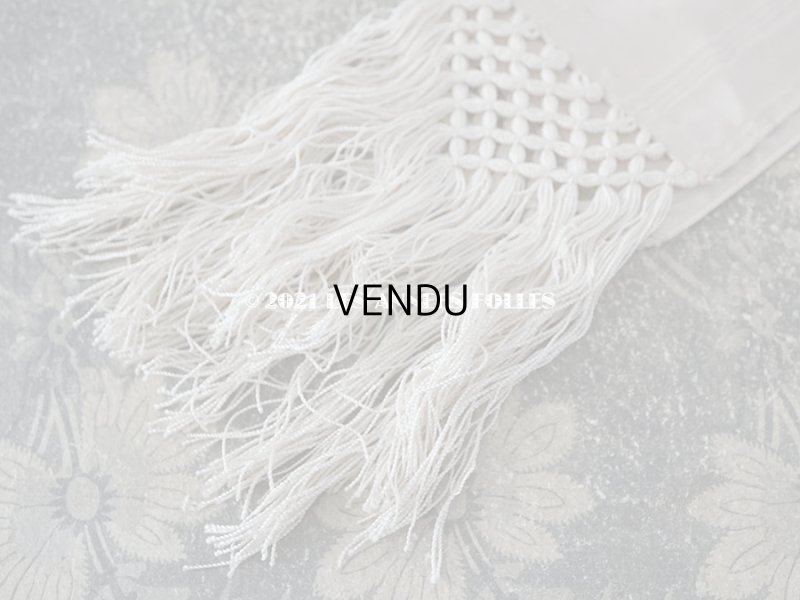 画像5: 1900年代 アンティーク とても小さな腕章 初聖体 グレイッシュピンク シルク製