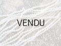 1920年代 アンティーク  極小 スフレビーズ オフホワイト 磨りガラス風 2×2.2mm 約1500ピース 吹きガラス製ビーズ