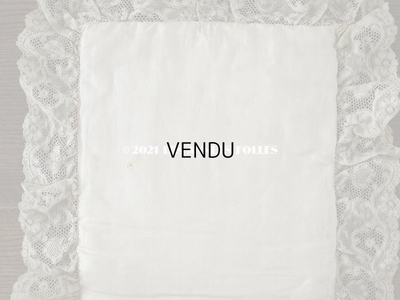 画像8: アンティーク リボンが結ばれたハンキーケース　ポシェット ピンク レース付き