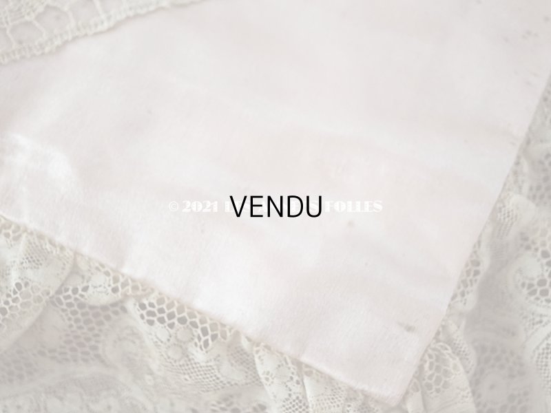 画像12: アンティーク リボンが結ばれたハンキーケース　ポシェット ピンク レース付き