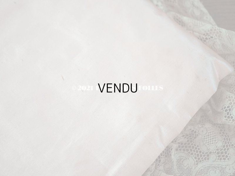 画像10: アンティーク リボンが結ばれたハンキーケース　ポシェット ピンク レース付き