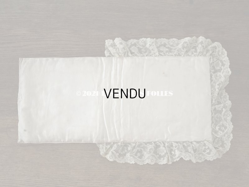 画像7: アンティーク リボンが結ばれたハンキーケース　ポシェット ピンク レース付き