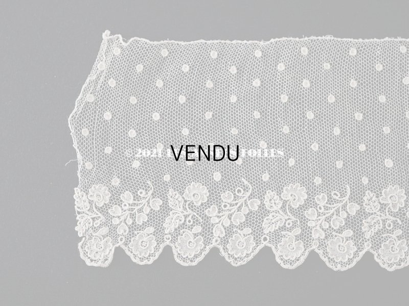 画像8: 18世紀 未使用 アンティーク ニードルレース アランソンレース 新品同様 150cm 7.7cm幅 『ポワン・ダランソン（アランソン）』 