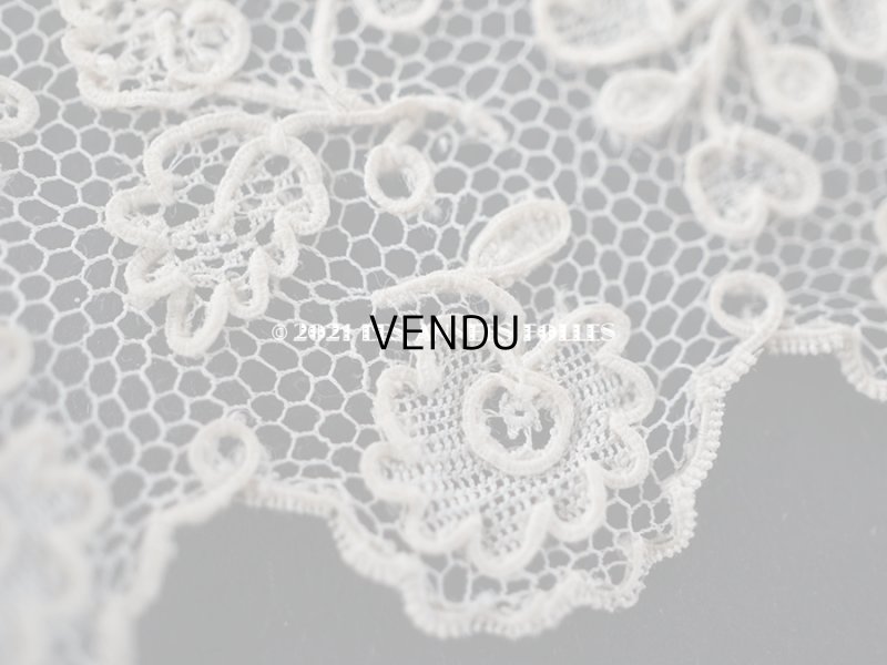 画像4: 18世紀 未使用 アンティーク ニードルレース アランソンレース 新品同様 150cm 7.7cm幅 『ポワン・ダランソン（アランソン）』 