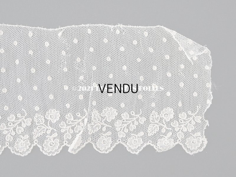 画像9: 18世紀 未使用 アンティーク ニードルレース アランソンレース 新品同様 150cm 7.7cm幅 『ポワン・ダランソン（アランソン）』 