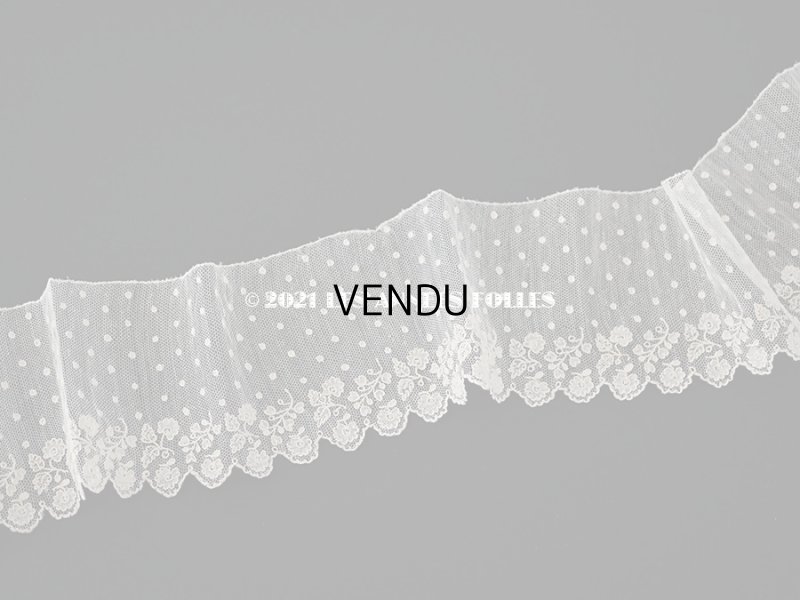 画像7: 18世紀 未使用 アンティーク ニードルレース アランソンレース 新品同様 150cm 7.7cm幅 『ポワン・ダランソン（アランソン）』 