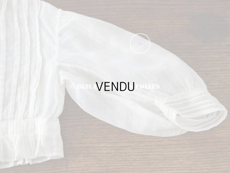 画像5: アンティーク 小さな女の子用 パフスリーブ 手縫いのブラウス 