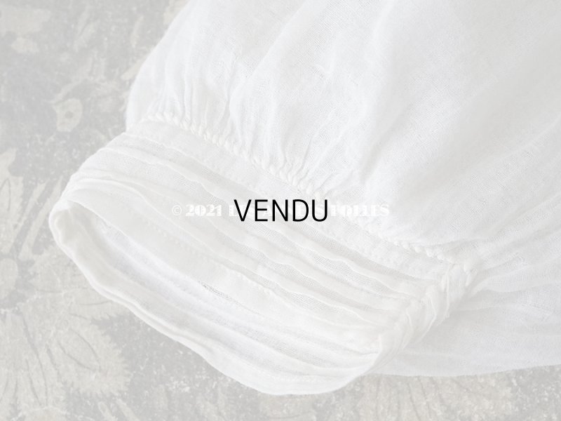 画像6: アンティーク 小さな女の子用 パフスリーブ 手縫いのブラウス 