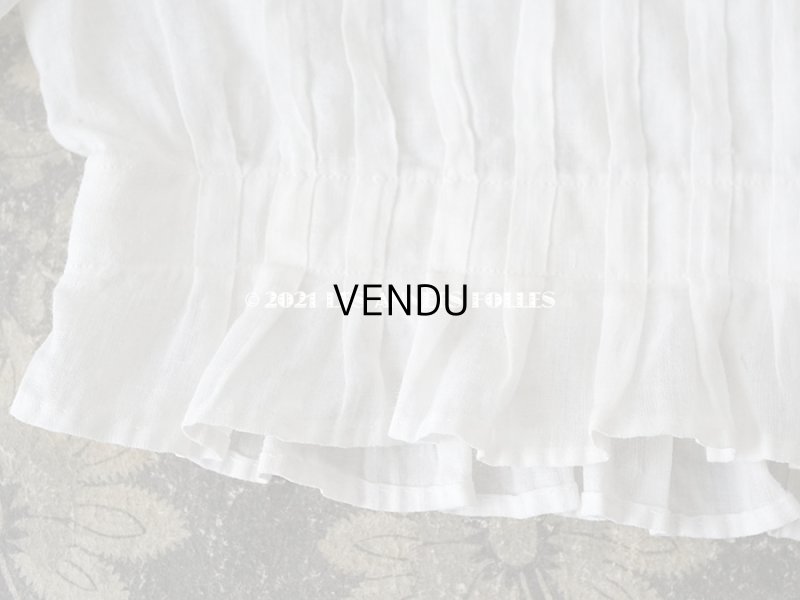 画像8: アンティーク 小さな女の子用 パフスリーブ 手縫いのブラウス 