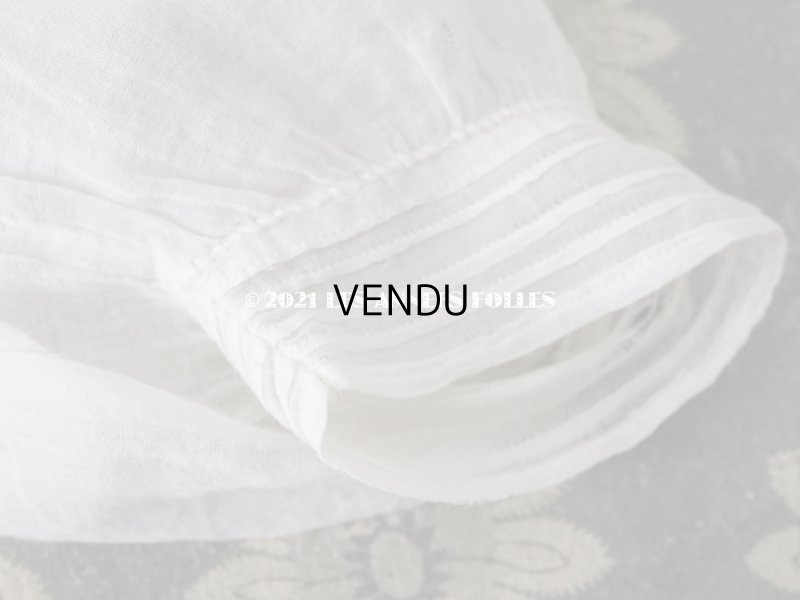 画像7: アンティーク 小さな女の子用 パフスリーブ 手縫いのブラウス 