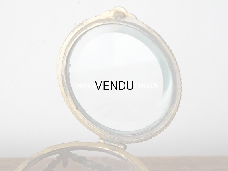 画像4: アンティーク パウダーケース 薔薇のガーランド