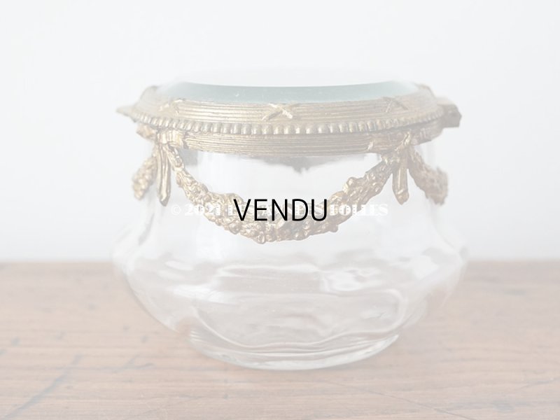 画像10: アンティーク パウダーケース 薔薇のガーランド