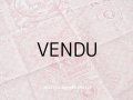 1900年代 アンティーク 天使＆鳥＆スフィンクス　 コットン製ファブリック  