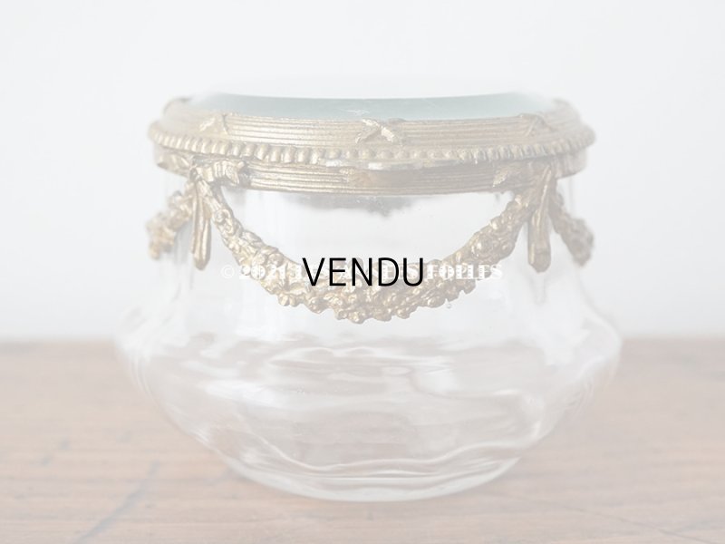 画像7: アンティーク パウダーケース 薔薇のガーランド