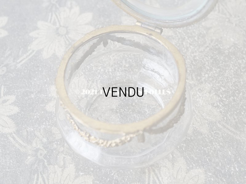 画像5: アンティーク パウダーケース 薔薇のガーランド