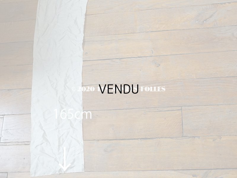 画像6: 1900年代 アンティーク  幅広 シルク製 ファブリック エクリュ　タフタ生地