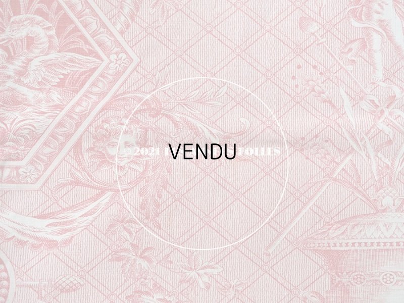 画像16: 1900年代 アンティーク 天使＆鳥＆スフィンクス　 コットン製ファブリック  